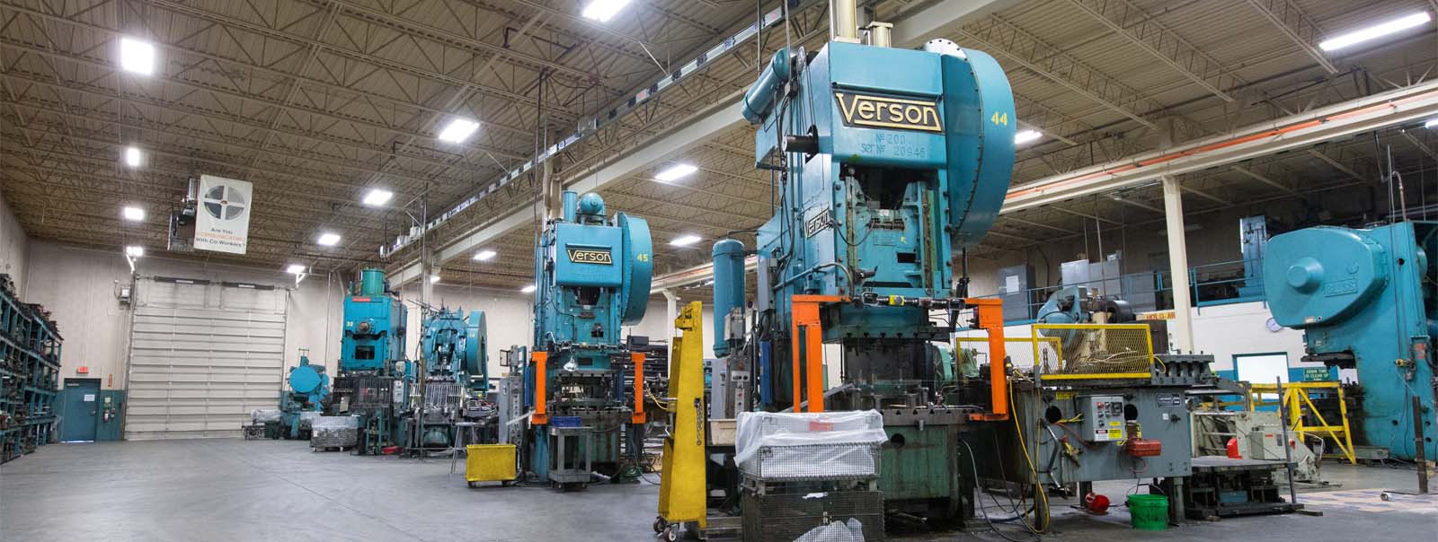 40 presses up to 500 ton